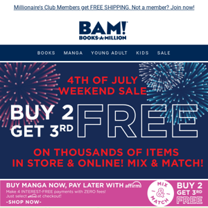 Our July 4th Weekend Sale Starts NOW!