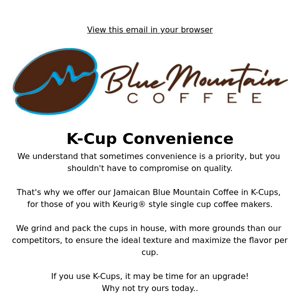 Jamaica Blue Mountain Coffee K-Cups