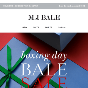 Boxing Day Bale Sale Bliss: Up to 50% off