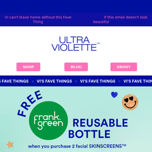 FREE frank green Reusable Bottle ✨