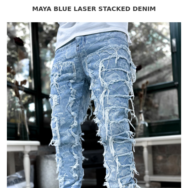 ⚡️Available now -- Maya blue laser stacked denim