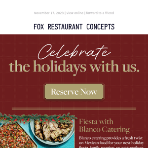 Need a spot for your holiday party?