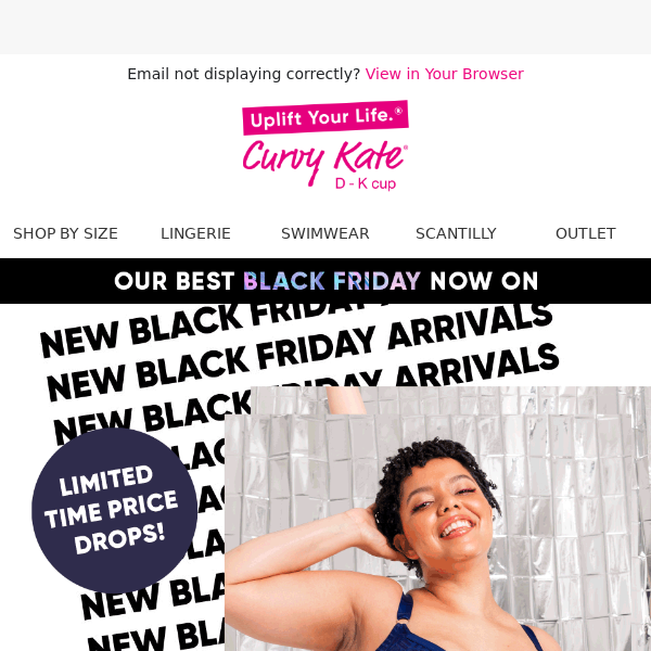 Limited time price drops inside! SAVE on D+ bras - Curvy Kate
