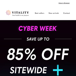 Cyber Week Ends Tomorrow!