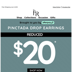 Drop Earrings Reduced | NOW $20