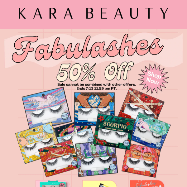 FABULASHES 50% OFF 🔥 All lashes included😱 NO CODE necessary.