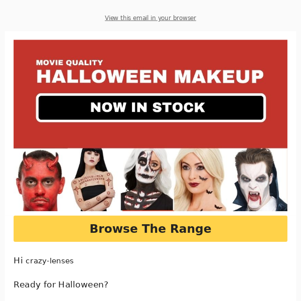 RE: No1 Halloween makeup range (Limited stock) 🎃