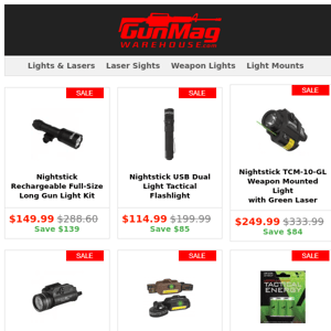 Make Your Monday Brighter | Nightstick Long Gun Light Kit For $150