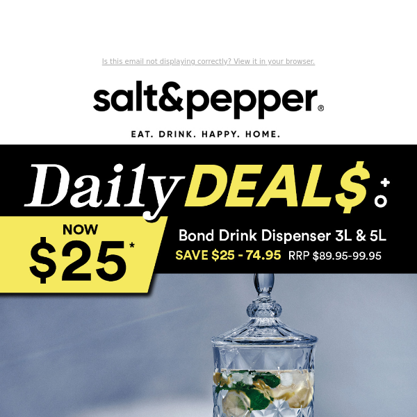 DAILY DEAL: Bond Drink Dispensers 3L & 5L NOW $25 EACH