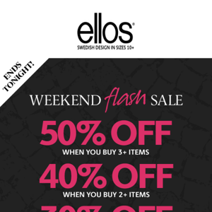 ⌛ENDS TONIGHT: Our weekend flash sale