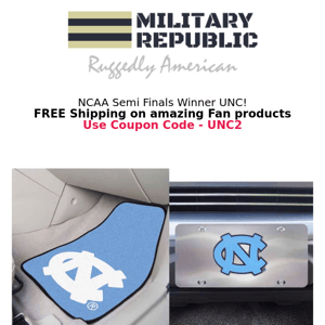 University of North Carolina Fan Auto & Jewelry - Free Shipping!