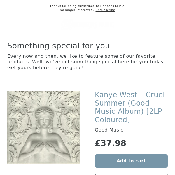 LIMITED! Kanye West – Cruel Summer (Good Music Album) / Jay-Z & Kanye West - Watch The Throne 