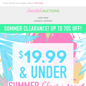 $19.99 & Under Summer Clearance Steals!