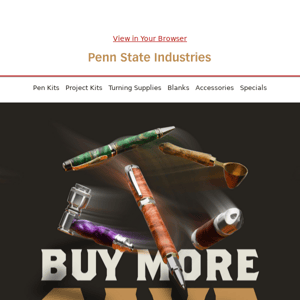 1 MT Pen Mandrel Saver Package at Penn State Industries