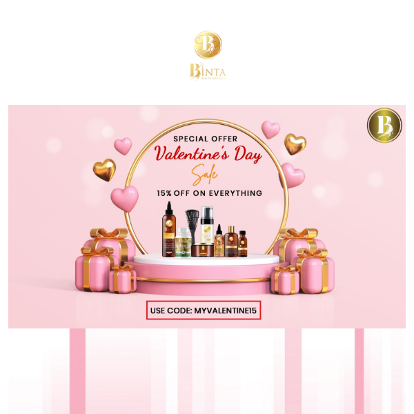 Binta Beauty OrganicsLet us set Valentine’s date for you ❤️