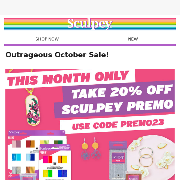 20% Off Sculpey Premo!