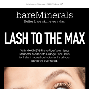 Want lusher lashes? Open up.