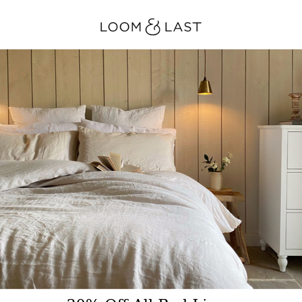 30% Off All Bedding