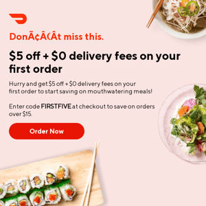 DoorDash, your offer awaits!