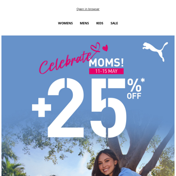 🌹 Celebrate with 25% OFF this Mother’s Day!