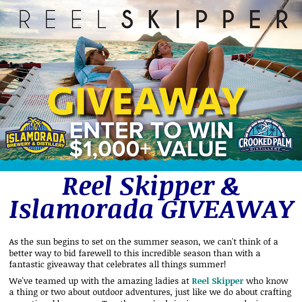 WIN a Shopping Spree with Reel Skipper 🐠 - Islamorada Beer Company