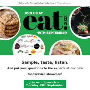 Join us at our new tradeshow - eat.