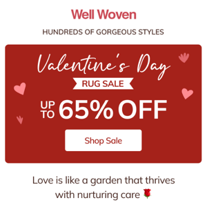Say it with flowers 💐💕 Save up to 65%