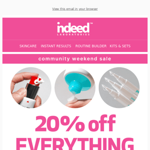 📢 LAST CALL for 20% off everything!