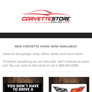 Shop Corvette Signs - Neon, Metal, and More!