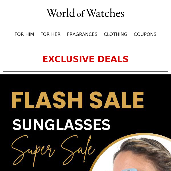 😎  Sunglasses Flash Sale 😎