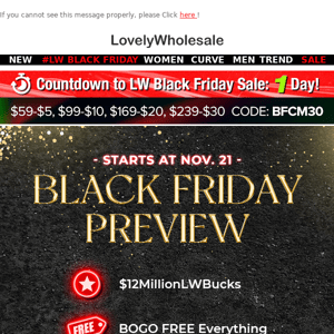 👀LW Black Friyay Offers Preview! Yes You're The First One!