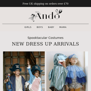 🎉 New Arrivals at Ando: Dress Up, Wooden Toys, Dolls & More! 🎁