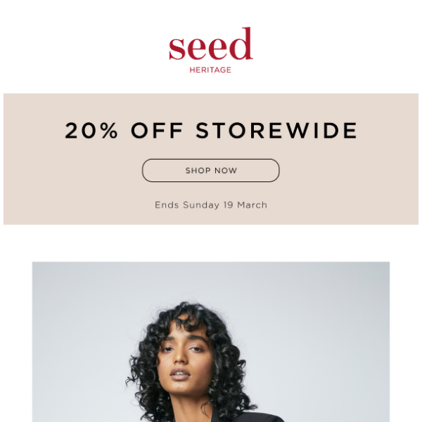 Ends Tonight | 20% off storewide