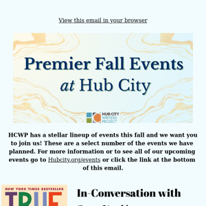 Hub City Fall 2023 Premier Events