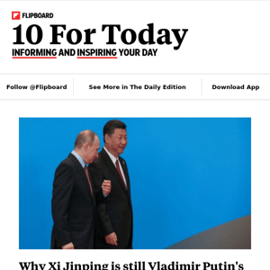 Why Xi is Putin's best friend