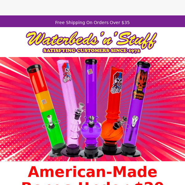 Check Out American-Made Bongs for Under $20