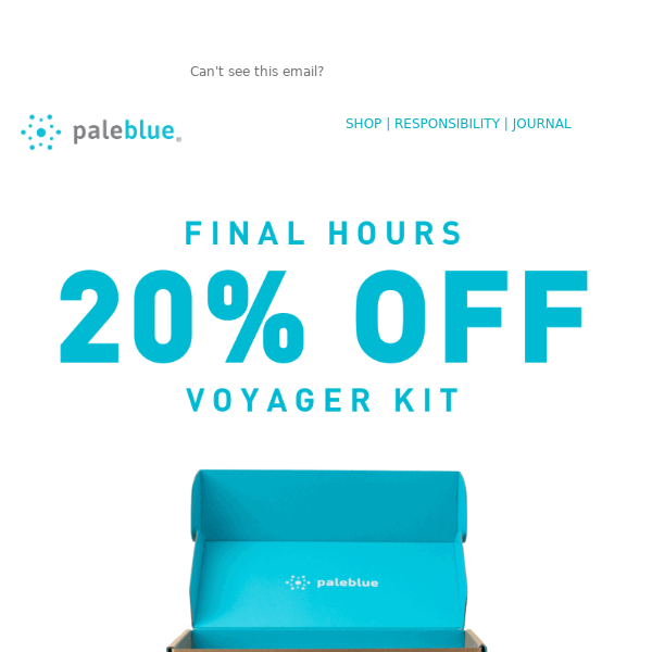Last Chance - Save 20% on Voyager Kit 🚨