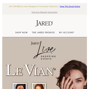 9/20 Jared Live Shopping: Featuring Le Vian