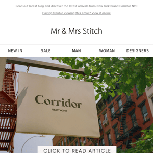 Discover Corridor NYC men's summer collection