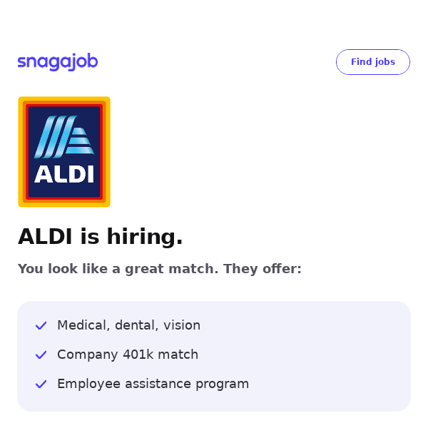 ALDI is hiring near you