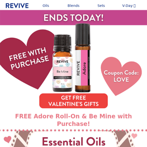 [ENDS TODAY] Valentine's Sale ❤️ FREE Oil with Purchase