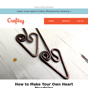 How to Make Your Own Heart Headpins