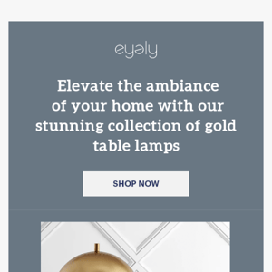 Glamorize Your Home with Eyely's Gold Table Lamps