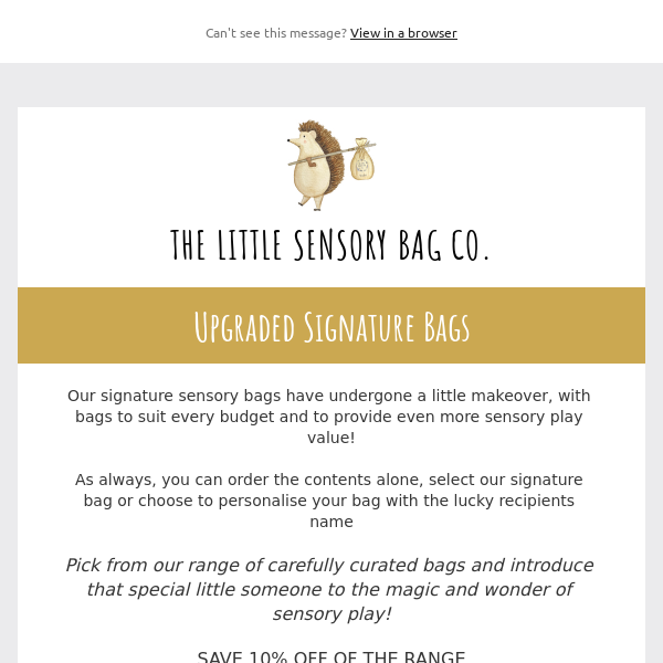 Upgraded Signature Bags Save 10% 🌈