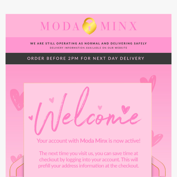 Welcome To Your Modaminx Account 💕