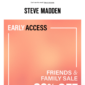 EARLY ACCESS: 30% OFF SITEWIDE