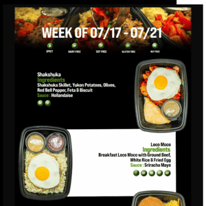 Discover the Deliciousness: Menu of the Week!  🍱