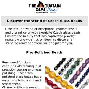 Create with the Beauty of Czech Glass BEADS