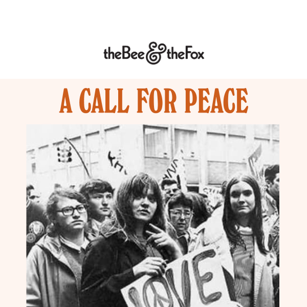 If there ever was a time to call for peace…