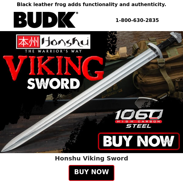 Step into Viking history with the Honshu Viking Sword